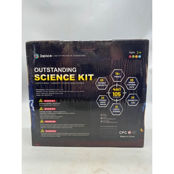 Japace Outstanding Science Kit 4-In-1 105 Experiments Science Chemistry READ - Picture 6 of 6